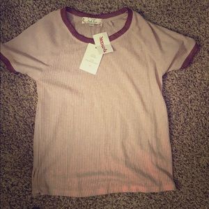 Muave short sleeve top